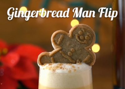 How To Make A Gingerbread Man Flip Cocktail