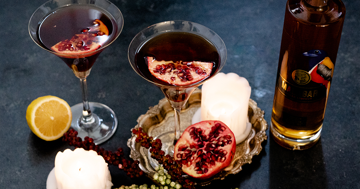 Blood Red Cocktail | MALABAR Spiced Liqueur